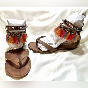 Limelight Woodstock gladiator sandals, US size 7